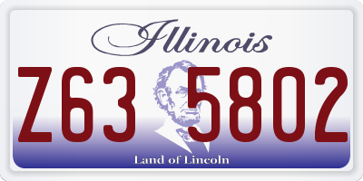 IL license plate Z635802