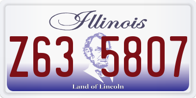IL license plate Z635807