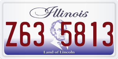 IL license plate Z635813