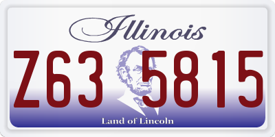 IL license plate Z635815