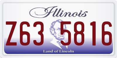 IL license plate Z635816