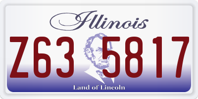 IL license plate Z635817