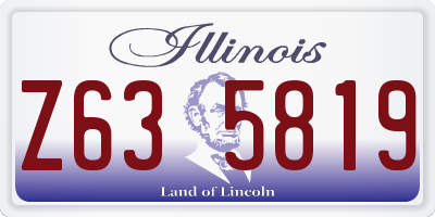 IL license plate Z635819