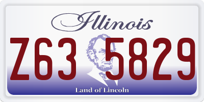 IL license plate Z635829