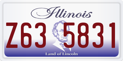 IL license plate Z635831