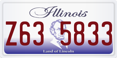 IL license plate Z635833