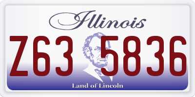 IL license plate Z635836