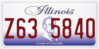 IL license plate Z635840