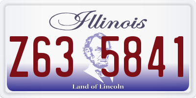 IL license plate Z635841