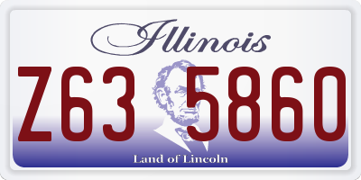 IL license plate Z635860
