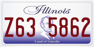 IL license plate Z635862