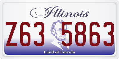 IL license plate Z635863