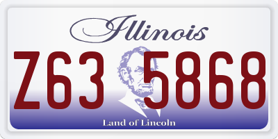 IL license plate Z635868