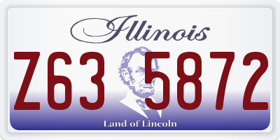 IL license plate Z635872