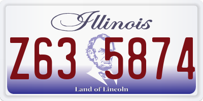 IL license plate Z635874
