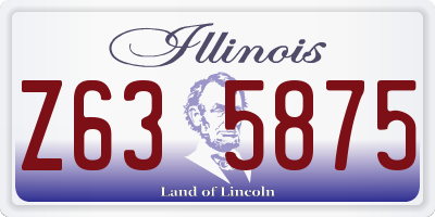 IL license plate Z635875