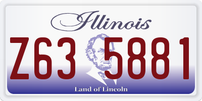 IL license plate Z635881