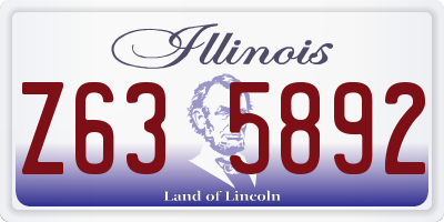 IL license plate Z635892
