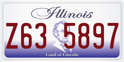 IL license plate Z635897