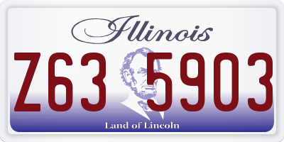 IL license plate Z635903