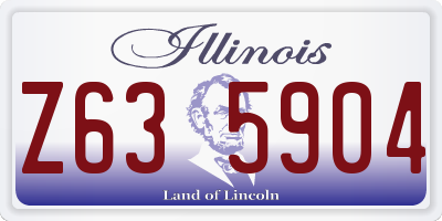 IL license plate Z635904