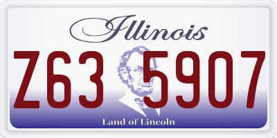 IL license plate Z635907