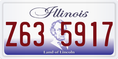 IL license plate Z635917