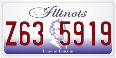 IL license plate Z635919