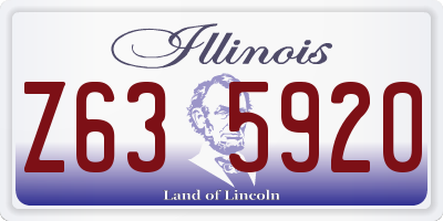 IL license plate Z635920