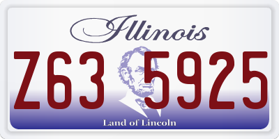IL license plate Z635925