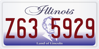 IL license plate Z635929