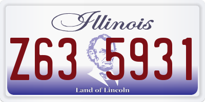 IL license plate Z635931