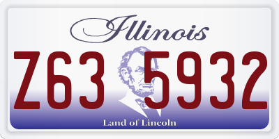 IL license plate Z635932