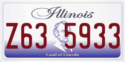 IL license plate Z635933