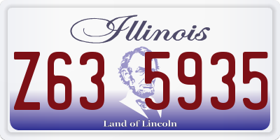 IL license plate Z635935