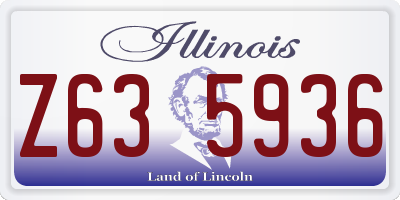 IL license plate Z635936