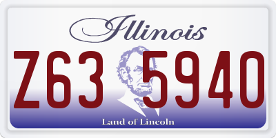 IL license plate Z635940