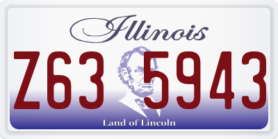 IL license plate Z635943