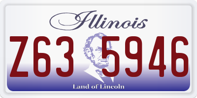 IL license plate Z635946