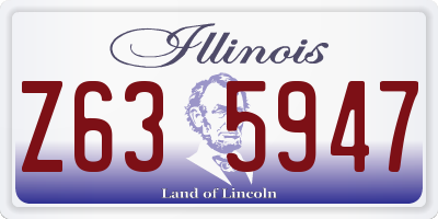 IL license plate Z635947