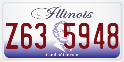 IL license plate Z635948