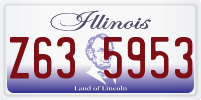 IL license plate Z635953