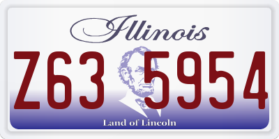 IL license plate Z635954