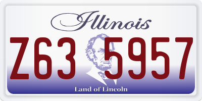 IL license plate Z635957