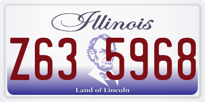 IL license plate Z635968
