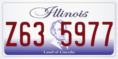IL license plate Z635977
