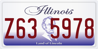 IL license plate Z635978