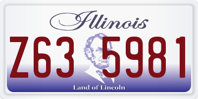 IL license plate Z635981