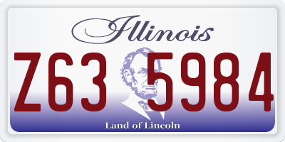 IL license plate Z635984