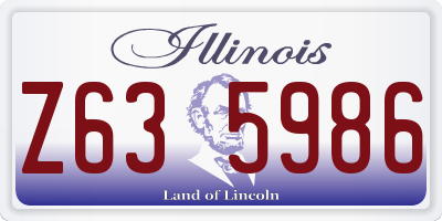 IL license plate Z635986